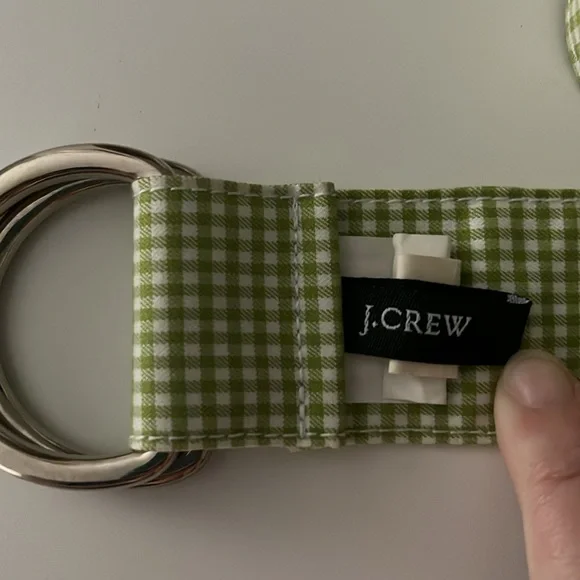 J.crew flamingo gingham belt s/m - Picture 2 of 3